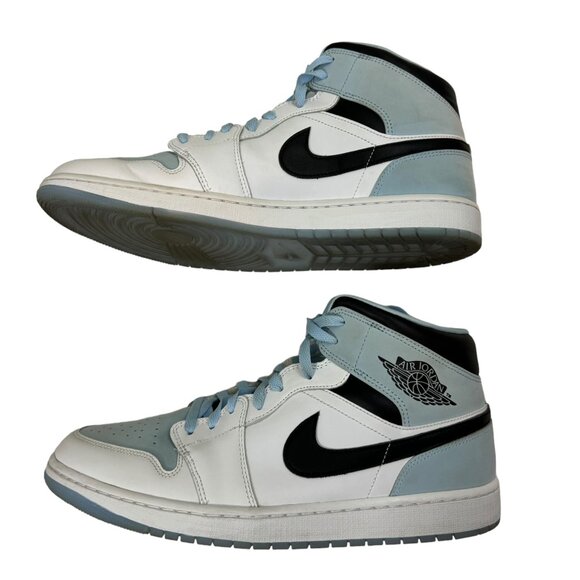 Nike Air Jordan 1 Mid SE‎ \'White Ice Blue\' DV1308-104 Size 14 with Original Box main image 9